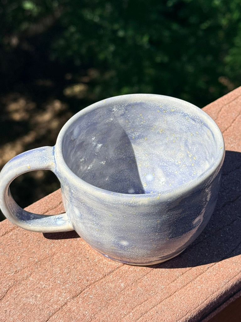 Crystal Glaze Mug — Gray & Lavender