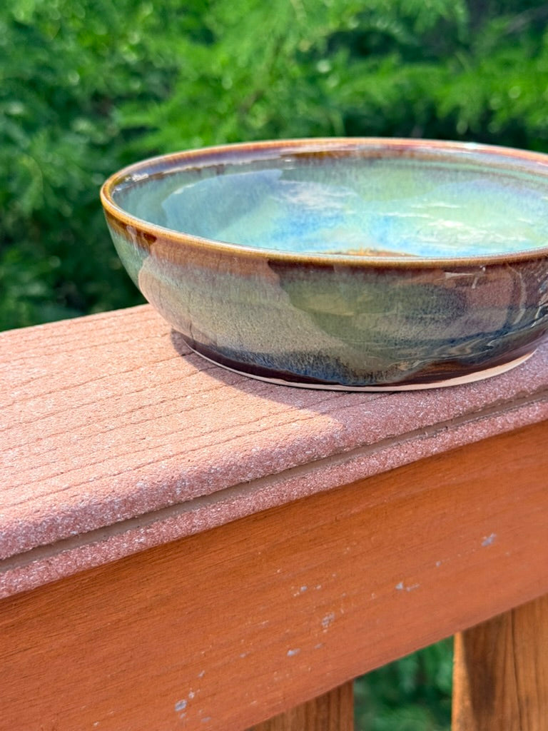 Ceramic Bowl — Copper & Patina Glaze