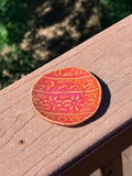 Nordic Christmas Trinket Dish — Red with Holiday Pattern