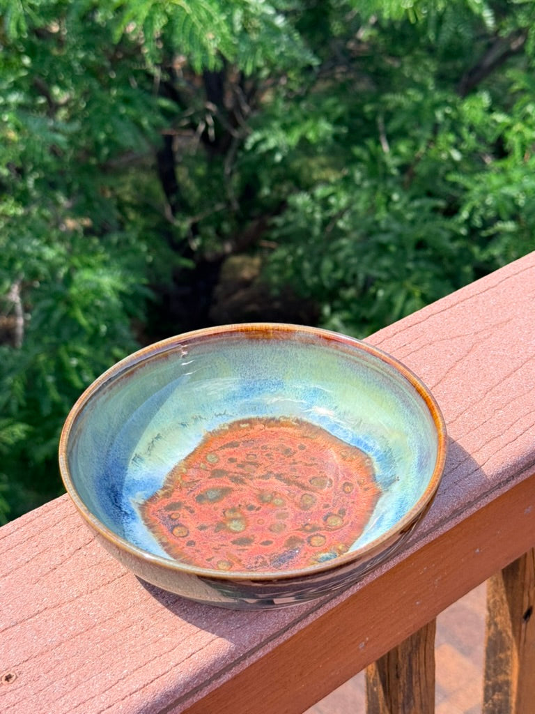 Ceramic Bowl — Copper & Patina Glaze