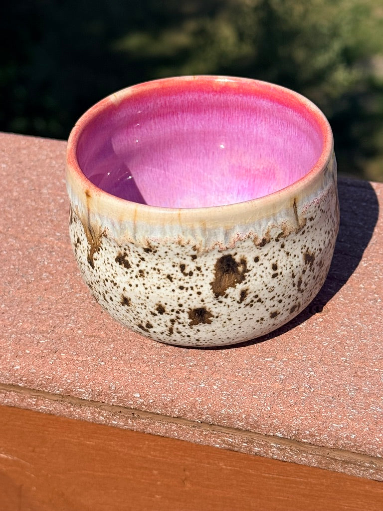 Handmade Ceramic Small Bowl — Winterwood & Pink Glaze | Karen Palen Pottery
