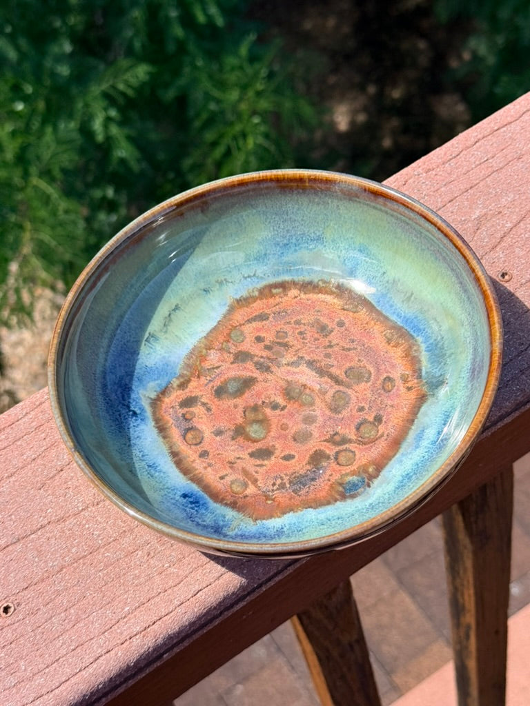 Ceramic Bowl — Copper & Patina Glaze