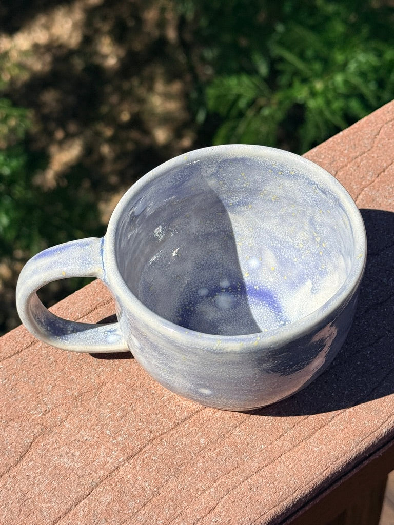 Crystal Glaze Mug — Gray & Lavender
