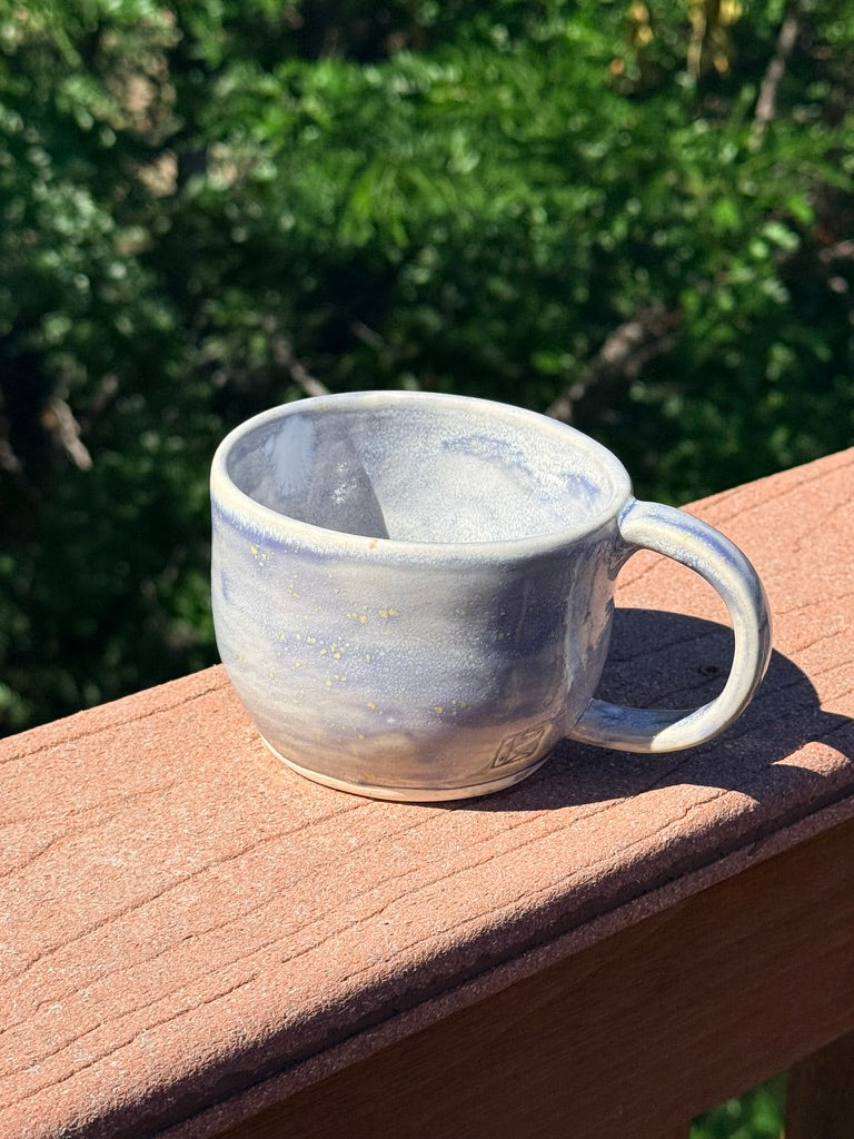 Crystal Glaze Mug — Gray & Lavender