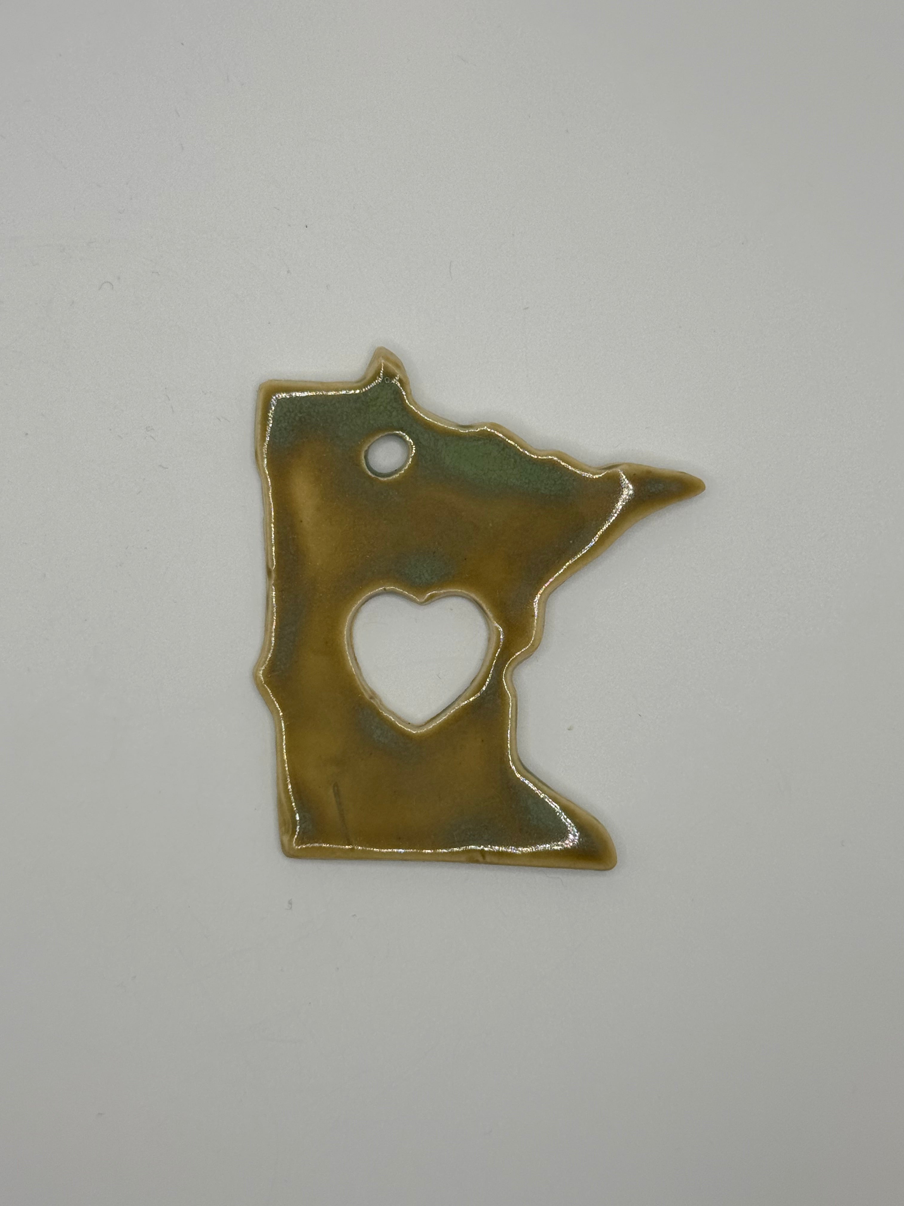 Minnesota heart ornament